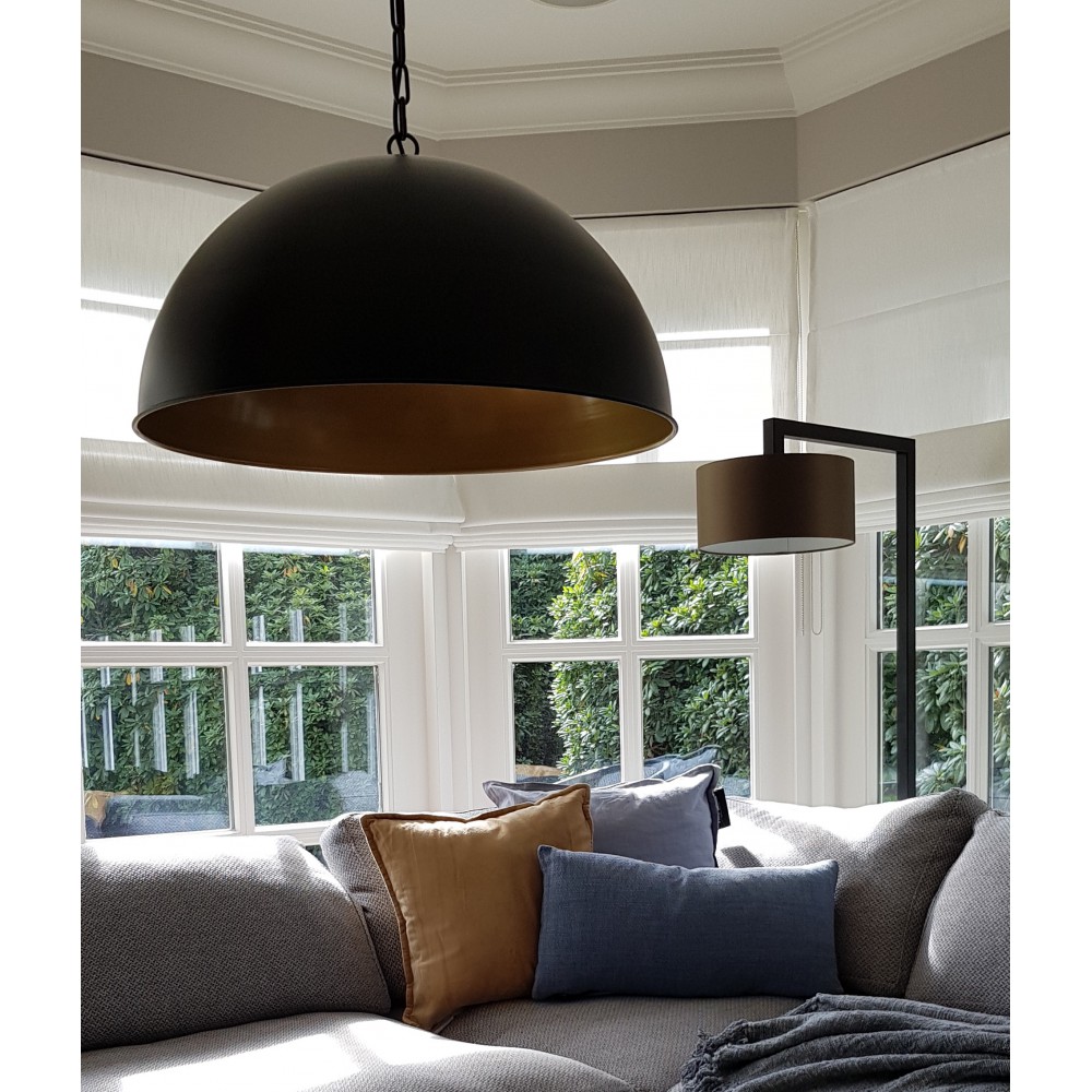 verkiezen Offer Resistent hanglamp Femke zwart met goud 80 cm - Luksa Home Collection
