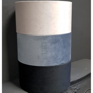 Kap cilinder Velvet blauw VEL48