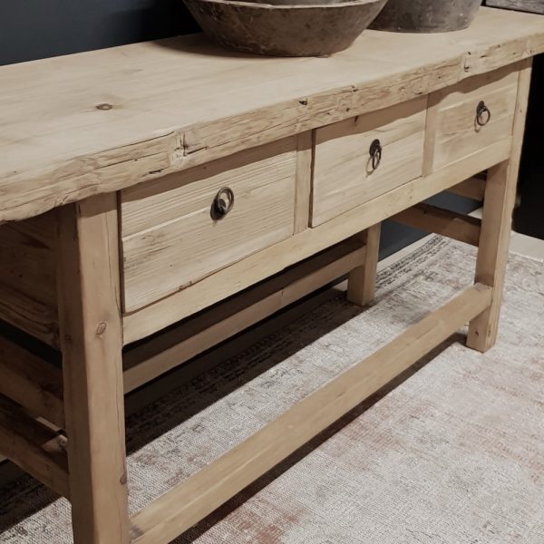 wandtafel 6 verb. tafelpoten - 3 lades