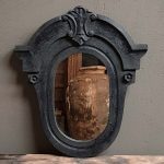 Houten spiegel Bernstein 70 mat zwart