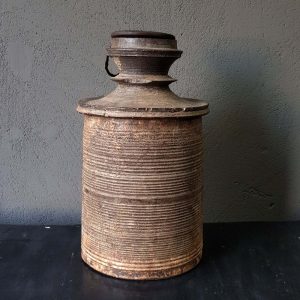 Houten Nepalese Kruik met deksel