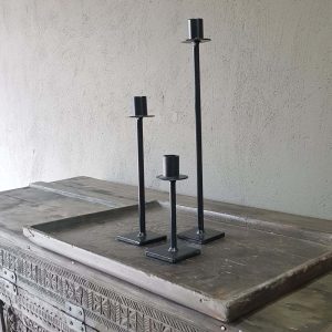 Metalen vintage kandelaar