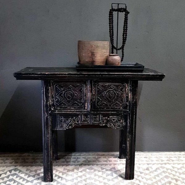 Wandtafel 2 laden zwart China