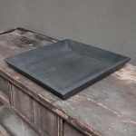 Dienblad vintaged black 45x45