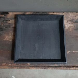 Dienblad vintaged black 45x45