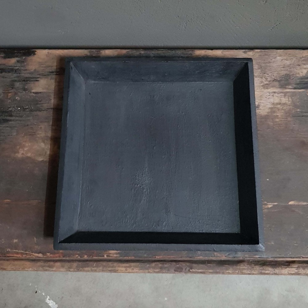 Onnodig Voorkomen rijstwijn Dienblad vintaged black 45x45 - Luksa Home Collection