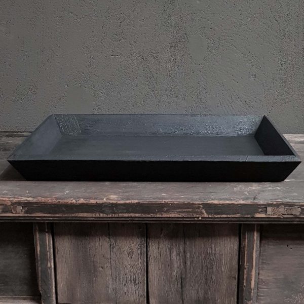 Dienblad vintaged black 60x40