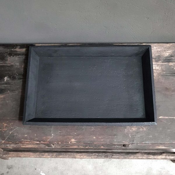 Dienblad vintaged black 60x40
