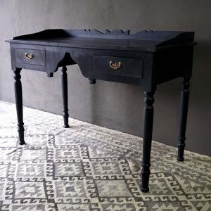 Oud houten bureau 2 lades 120x55