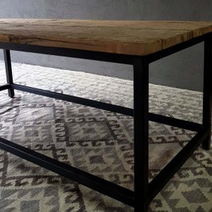 Salontafel op stalen frame 120x50