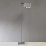 Vloerlamp Hazel - ronde buis stenen voet