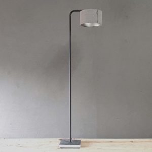 Vloerlamp Hazel - ronde buis stenen voet