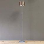 Vloerlamp Grace - 4kanten buis stenen voet