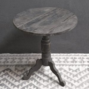 Oud teakhouten wijntafel