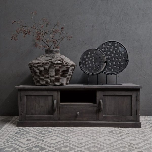 Old teak TV meubel