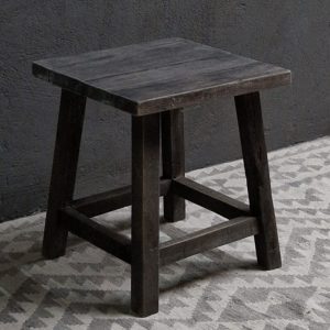 Old teak bijzet tafeltje