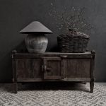 Dressoir 1 deur - recycled teak antique grey