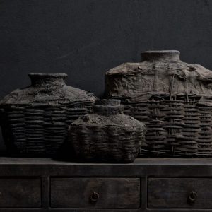 Dressoir 4 deuren + 4 laden - recycled teak antique grey