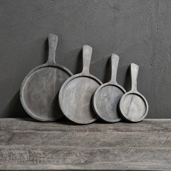 Amuse plankjes set van 4 - recycled teak antique grey