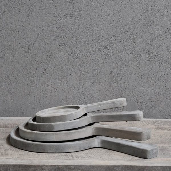 Amuse plankjes set van 4 - recycled teak antique grey