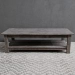Salon tafel old teak + legplank