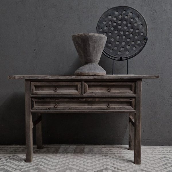 Antique grey 2 + 1 lade wandtafel