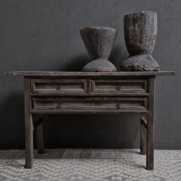 Antique grey 2 + 1 lade wandtafel