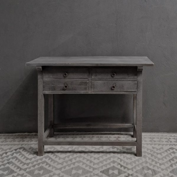 Antique grey wandtafel met 2+2 lades