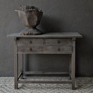 Antique grey wandtafel met 2+2 lades