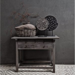 Antique grey wandtafel met 2+2 lades