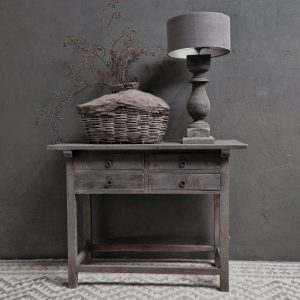 Antique grey wandtafel met 2+2 lades