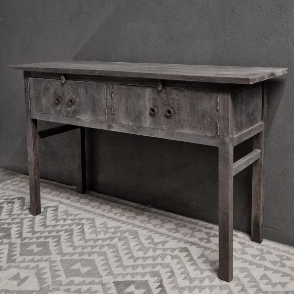 Antique grey wandtafel 4 deuren