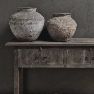 Antique grey wandtafel 4 deuren