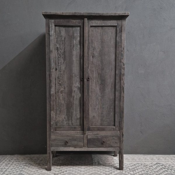 2-deuren, 2-lades dichte kast 190x100