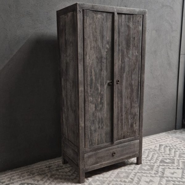 2-deuren, 1-lades dichte kast 165x75