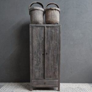 2-deuren, 1-lades dichte kast 165x75