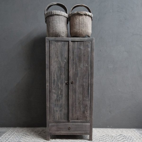 2-deuren, 1-lades dichte kast 165x75