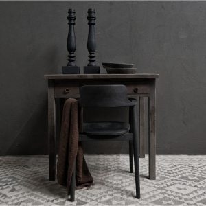 schrijftafeltje 3 lades - antique grey
