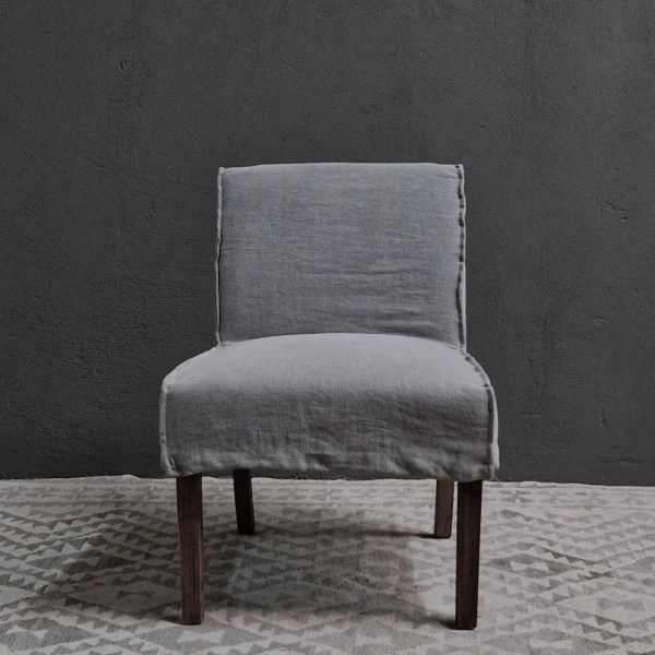 Stoel Nine taupe 100%LIN