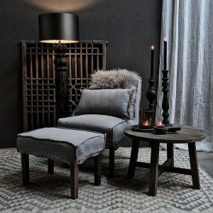 Stoel Nine taupe 100%LIN