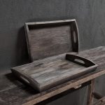 Oud dienblad antique grey