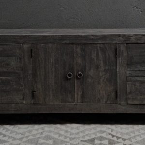 TV meubel 2-deuren, 4-laden - antique grey