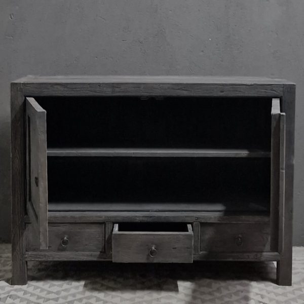 Dressoir 2 deuren + 3 laden onder - antique grey