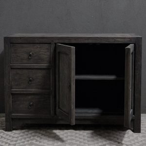 Dressoir 2 deuren + 3 laden onder - antique grey