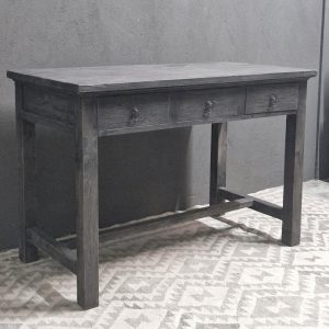3-lade Schrijftafel - Bureau - Antique Grey 120x60