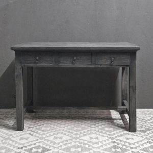 3-lade Schrijftafel - Bureau - Antique Grey 120x60