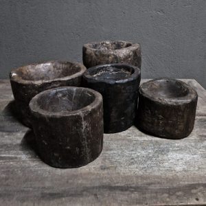 vijzel houten pot India