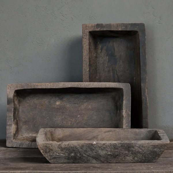 Oud houten bak - 45x26x7